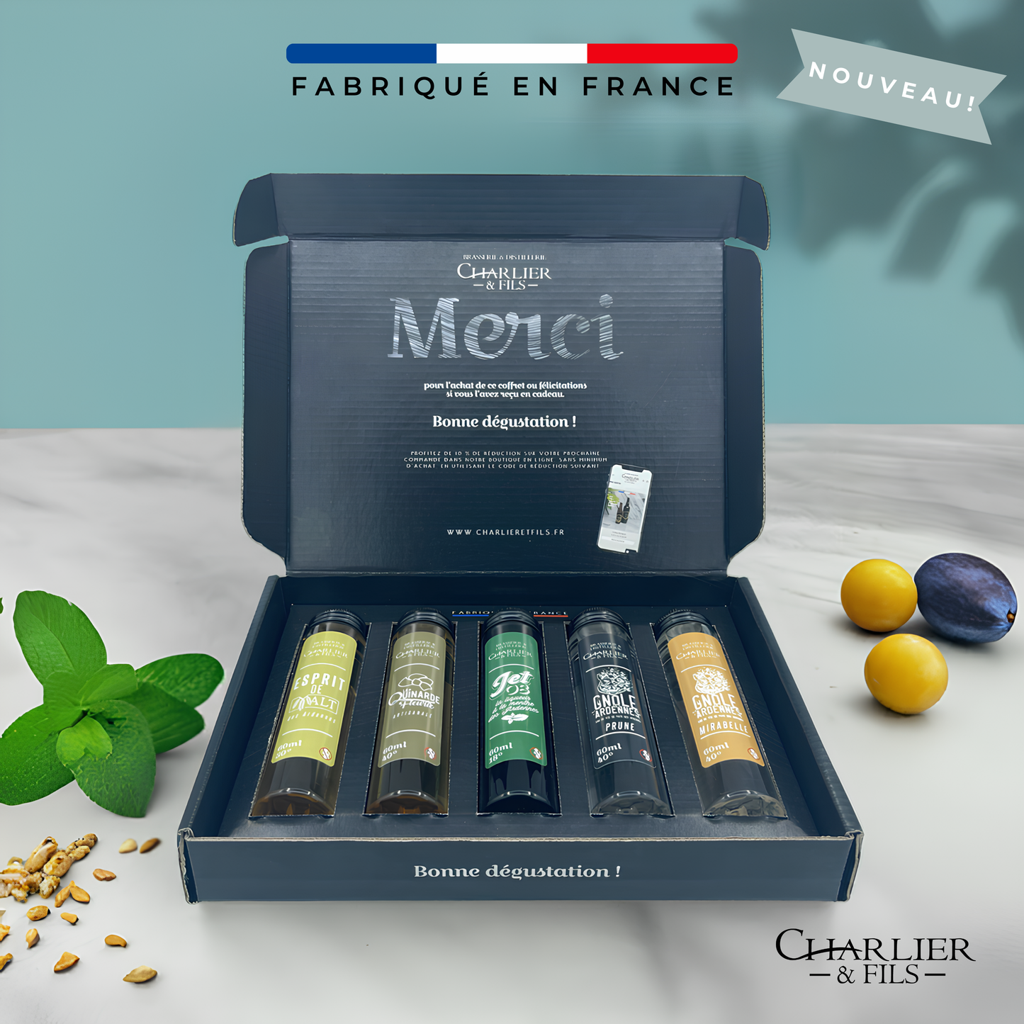 Coffret Découverte Spiritueux - Photo ouvert